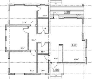 Дом 134м², 1-этажный, участок 11 сот.