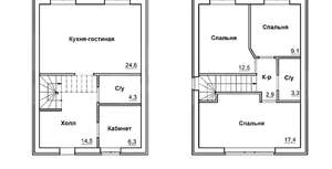 Дом 100м², 2-этажный, участок 4 сот.
