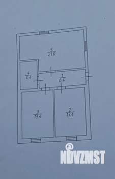 Дом 59м², 1-этажный, участок 6 сот.