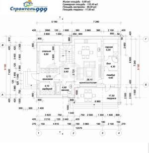 Дом 116м², 2-этажный, участок 5 сот.