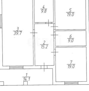 Дом 126м², 1-этажный, участок 5 сот.