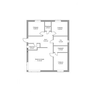 Дом 98м², 2-этажный, участок 7 сот.