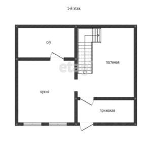 Дом 77м², 2-этажный, участок 2 сот.