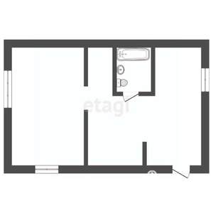 Дом 25м², 1-этажный, на длительный срок, 