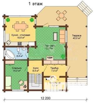 Дом 180м², 2-этажный, участок 1 сот.  