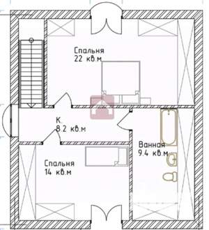 Дом 150м², 2-этажный, участок 7 сот.  