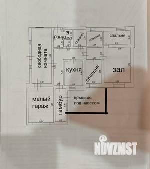 Дом 182м², 1-этажный, участок 6 сот.  
