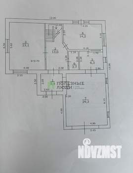 Коттедж 252м², 2-этажный, участок 10 сот.  