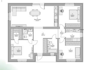 Дом 115м&sup2;, 1-этажный, участок 9 сот.  