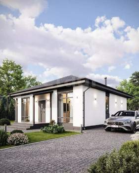 Дом 83м&sup2;, 1-этажный, участок 8 сот.  