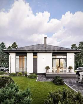 Дом 75м&sup2;, 1-этажный, участок 6 сот.  