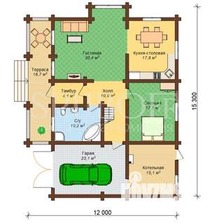Дом 254м², 2-этажный, участок 1 сот.  