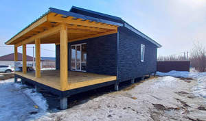 Дом 60м&sup2;, 2-этажный, участок 6 сот.  