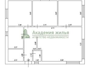 Дом 108м², 1-этажный, участок 6 сот.  