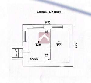 Дом 87м², 2-этажный, участок 7 сот.  