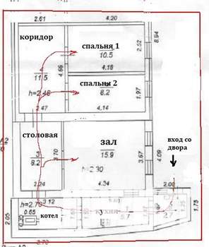 Дом 67м², 1-этажный, участок 3 сот.  