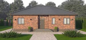 Дом 74м², 1-этажный, участок 8 сот.  