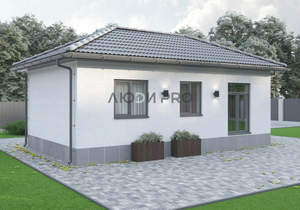 Дом 54м², 1-этажный, участок 6 сот.  