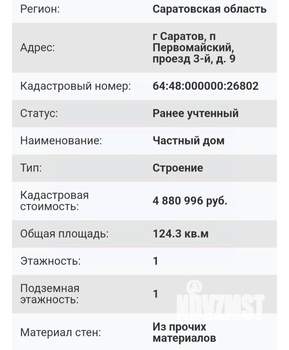Дом 87м², 1-этажный, участок 3 сот.  