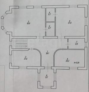 Дом 707м², 3-этажный, участок 31 сот.  