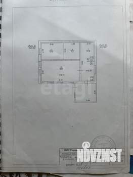 Дом 52м², 1-этажный, участок 2 сот.  