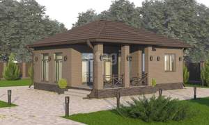 Дом 74м², 1-этажный, участок 8 сот.  