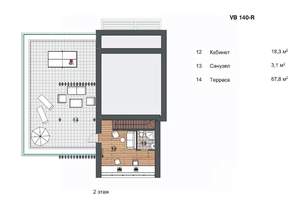 Коттедж 151м², 2-этажный, участок 6 сот.  