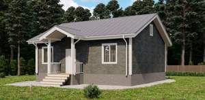 Дом 63м&sup2;, 1-этажный, участок 5 сот.  