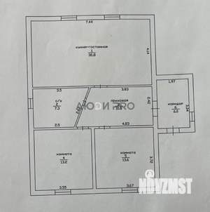 Дом 126м&sup2;, 2-этажный, участок 6 сот.  