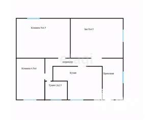 Дом 70м², 1-этажный, участок 4 сот.  