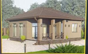 Дом 75м&sup2;, 1-этажный, участок 6 сот.  