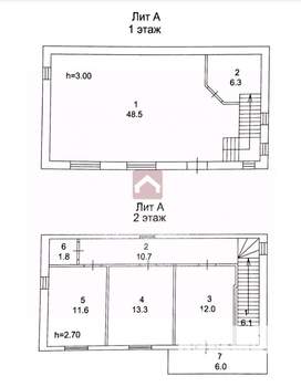 Коттедж 111м², 2-этажный, участок 6 сот.  