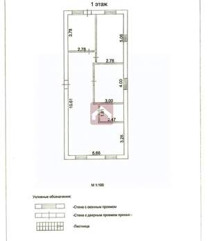 Дом 82м², 1-этажный, участок 5 сот.  