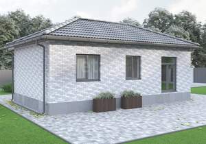 Дом 53м&sup2;, 1-этажный, участок 6 сот.  