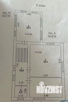 Коттедж 293м², 3-этажный, участок 5 сот.  