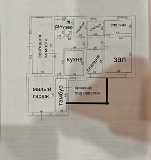 Дом 182м², 2-этажный, участок 6 сот.  