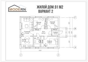 Дом 75м², 1-этажный, участок 5 сот.  