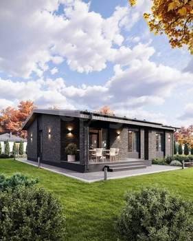 Дом 109м&sup2;, 1-этажный, участок 8 сот.  