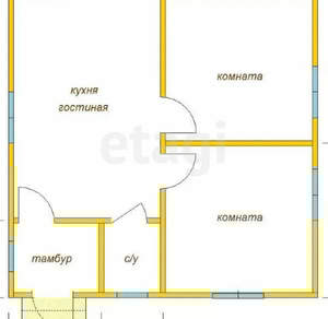 Дом 76м&sup2;, 2-этажный, участок 4 сот.  