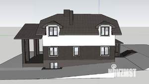 Коттедж 301м&sup2;, 2-этажный, участок 12 сот.  