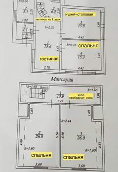 Дом 128м², 1-этажный, участок 3 сот.  