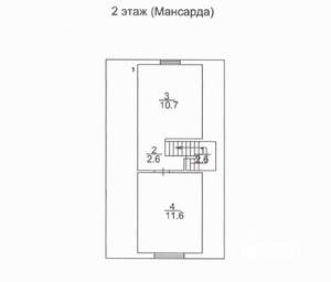 Дом 74м², 2-этажный, участок 7 сот.  