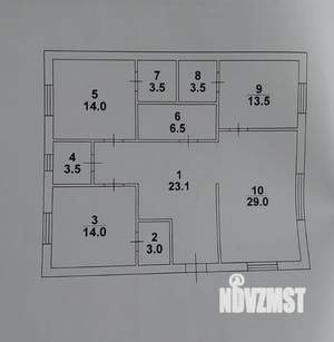 Коттедж 115м², 1-этажный, участок 3 сот.  