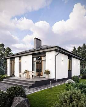 Дом 75м&sup2;, 1-этажный, участок 6 сот.  