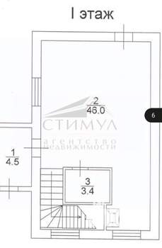 Дом 102м&sup2;, 2-этажный, участок 3 сот.  