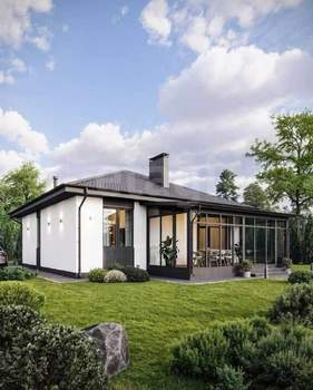 Дом 83м&sup2;, 1-этажный, участок 8 сот.  