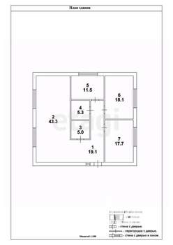 Дом 120м², 1-этажный, участок 6 сот.  