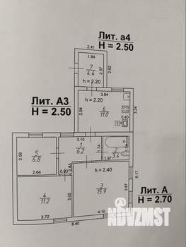 Дом 59м², 1-этажный, участок 5 сот.  