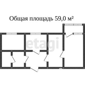 3-к квартира, на длительный срок, 57м2, 3/9 этаж