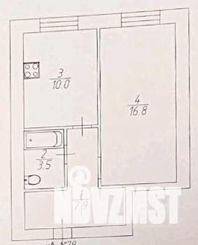 1-к квартира, на длительный срок, 38м2, 9/11 этаж
